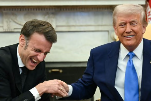 Trump dan Macron Sepakat Dorong Perdamaian di Ukraina