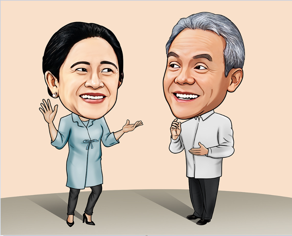Ganjar Pranowo dan Puan Maharani