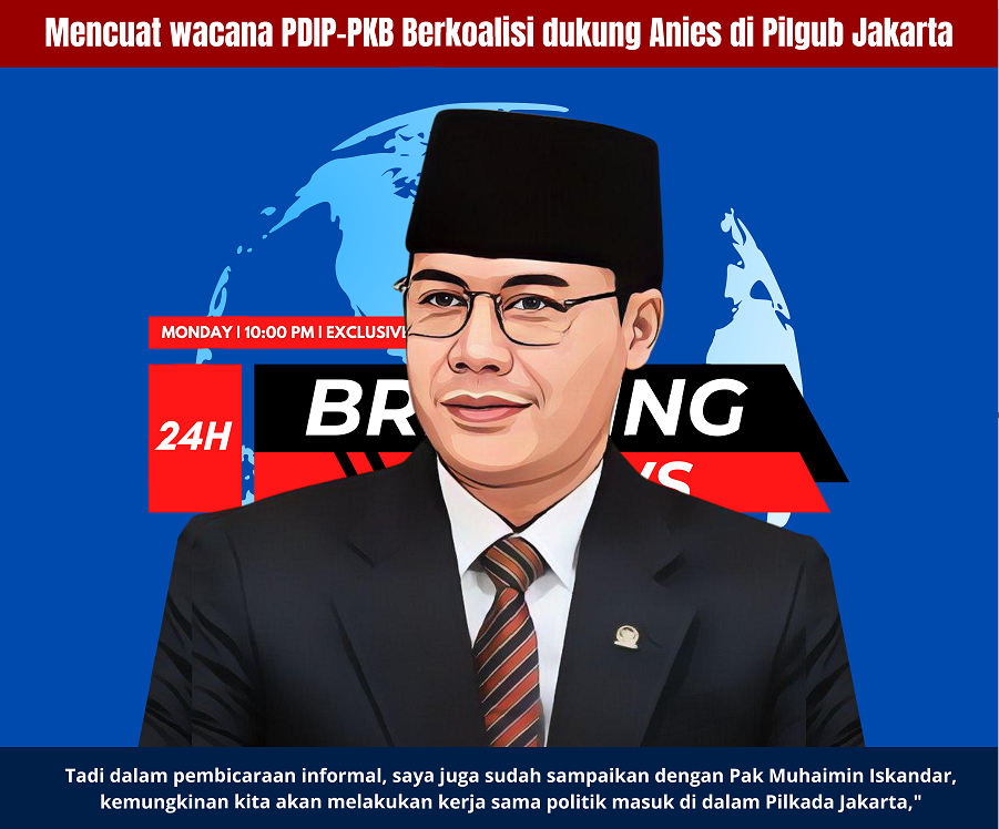 Mencuat Wacana PDIP-PKB Berkoalisi Dukung Anies di Pilgub Jakarta