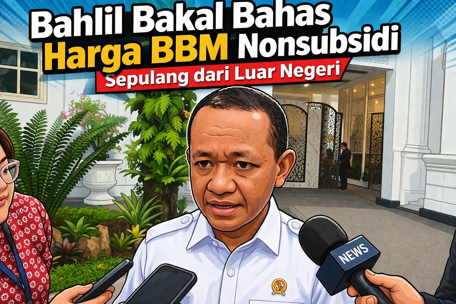 Bahlil Bakal Bahas Harga BBM Nonsubsidi Sepulang dari Luar Negeri
