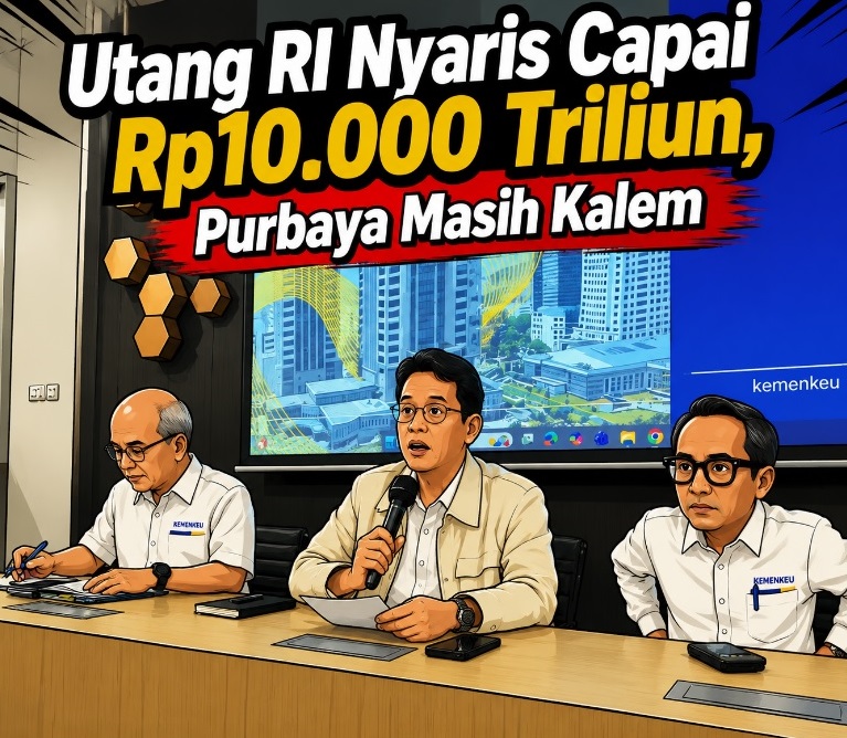 Utang RI Nyaris Capai Rp10.000 Triliun, Purbaya Masih Kalem