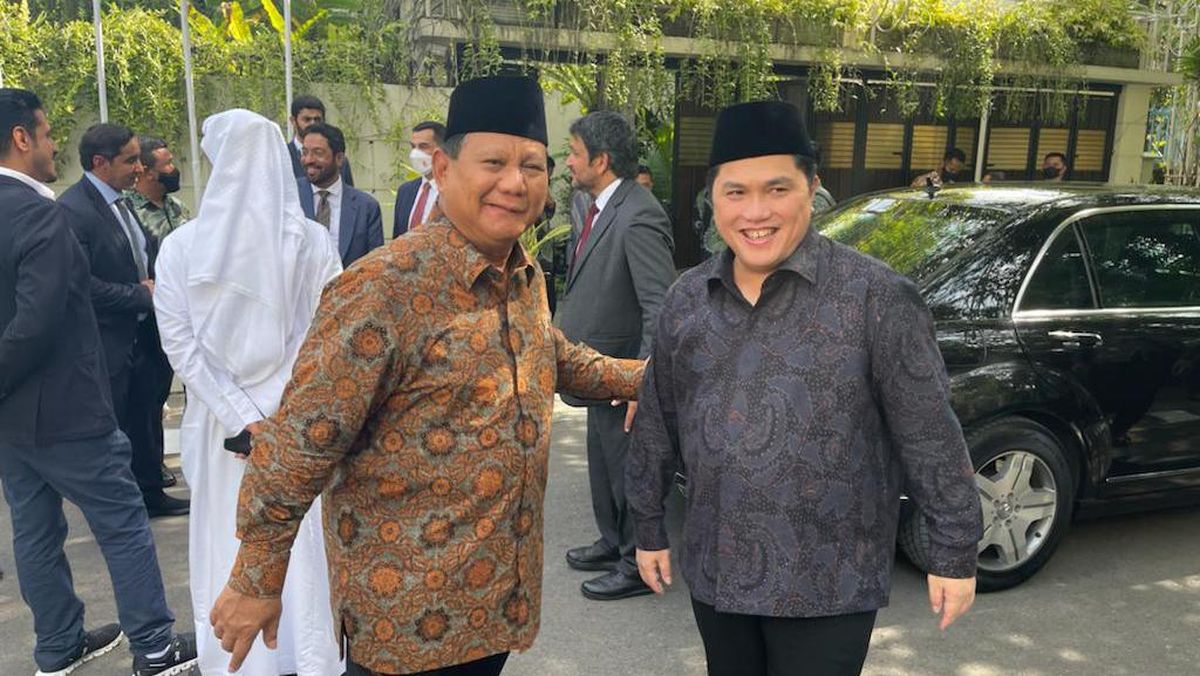 Cawapres Prabowo Diumumkan Sebelum 10 Oktober 2023, Nama Erick Thohir Menguat
